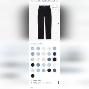 Women's Saturated Black Jeans